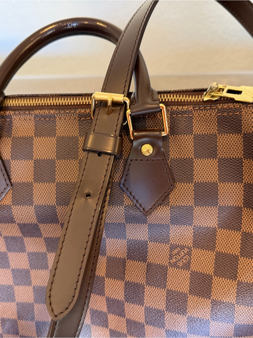 Louis Vuitton speedy 35 bandouliere Brown Damier Ebene - Picture 3 of 11